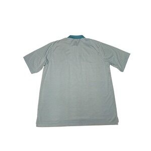 Donald Ross XL Golf Polo Shirt Striped Blue White Tree Logo‎ Menswear